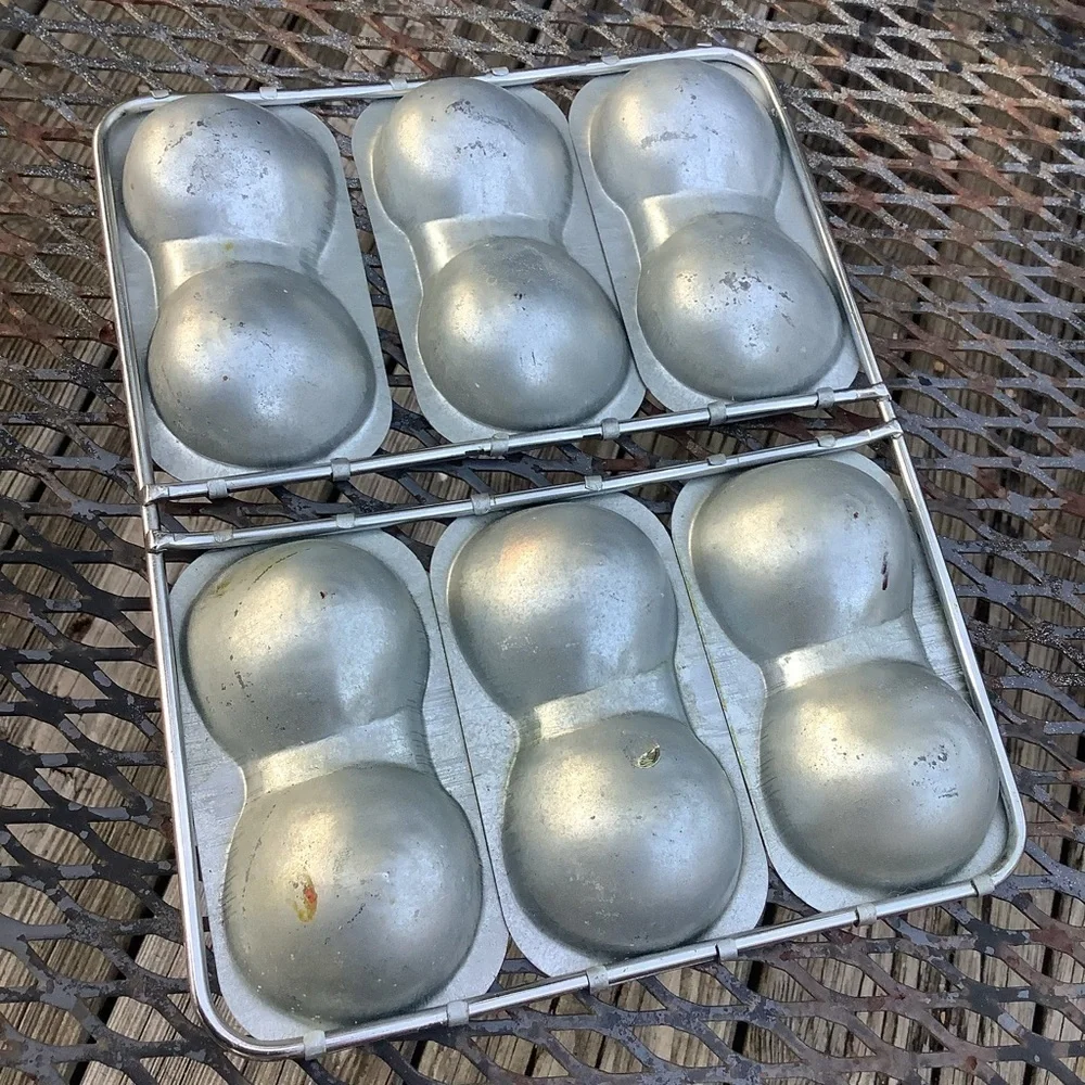 Vintage Aluminum Boob Boobie Breast Cake Candy Mold 1960’s